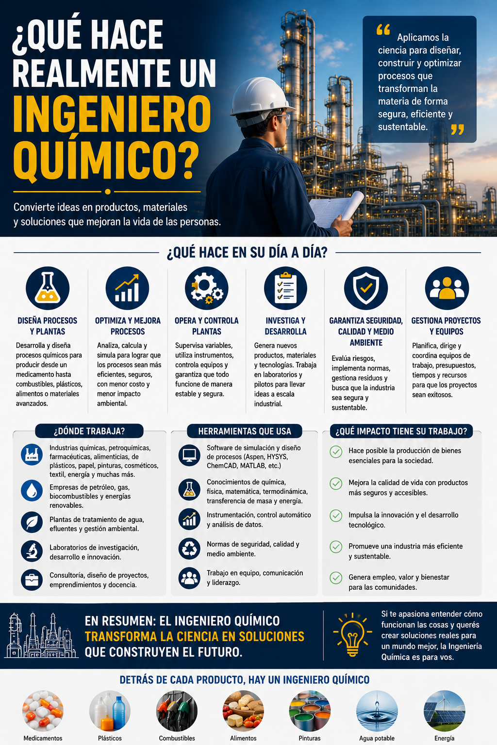 QUE HACE REALMENTE UN INGENIERO QUIMICO